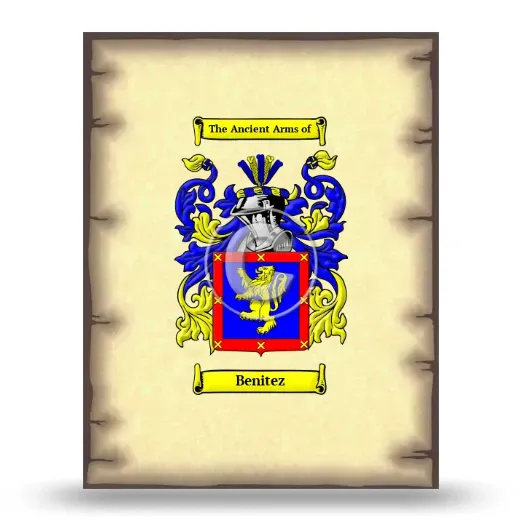 Benitez Coat of Arms Print