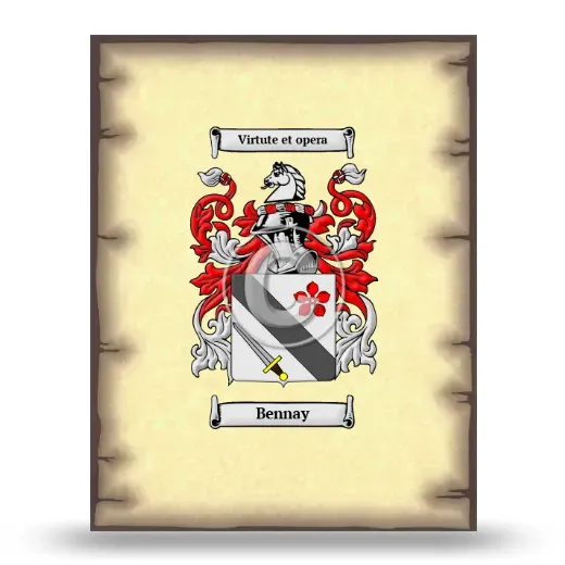Bennay Coat of Arms Print