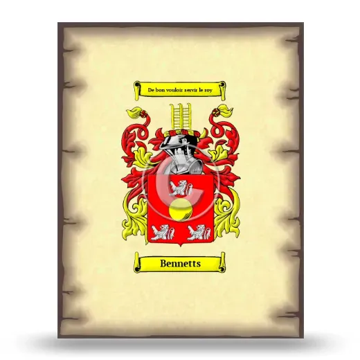 Bennetts Coat of Arms Print