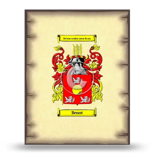 Benot Coat of Arms Print
