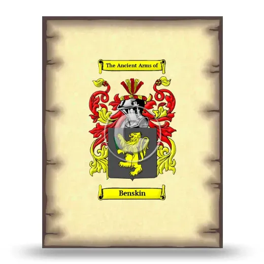 Benskin Coat of Arms Print