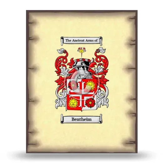 Bentheim Coat of Arms Print