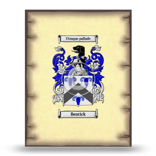 Bentick Coat of Arms Print