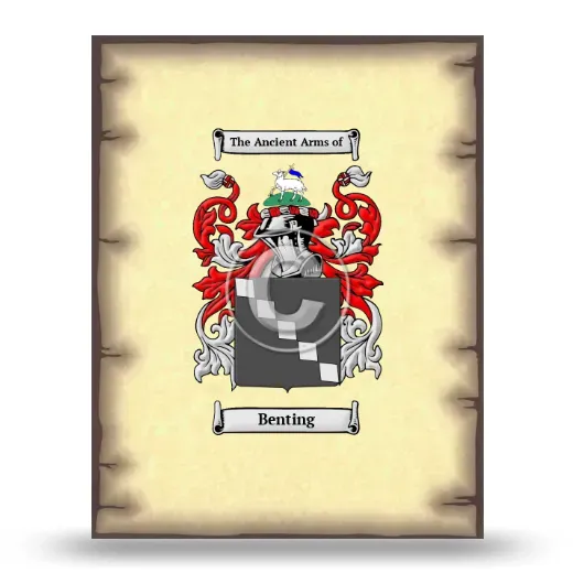 Benting Coat of Arms Print
