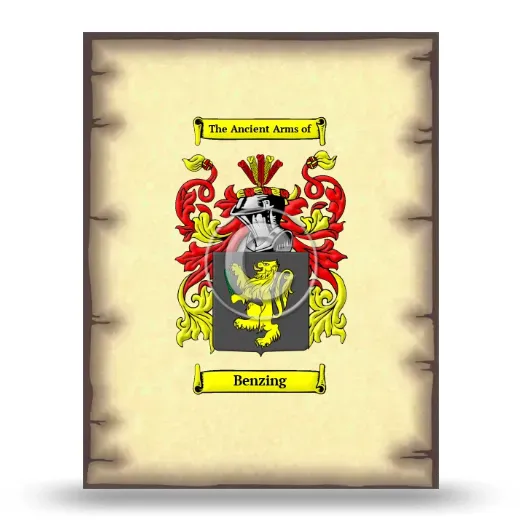 Benzing Coat of Arms Print