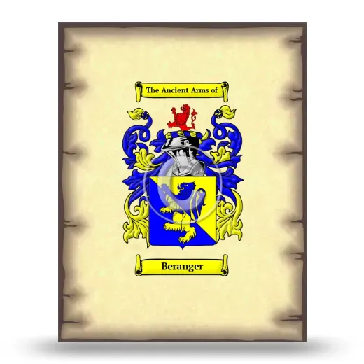 Beranger Coat of Arms Print