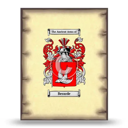 Berarde Coat of Arms Print
