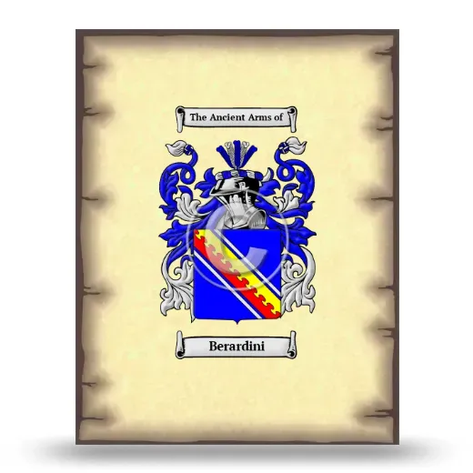 Berardini Coat of Arms Print