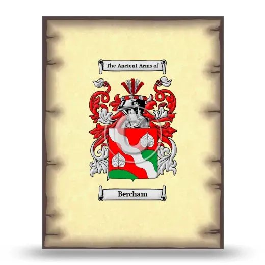 Bercham Coat of Arms Print