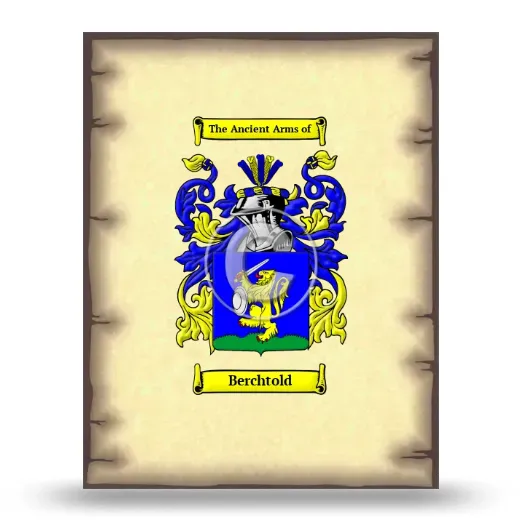 Berchtold Coat of Arms Print