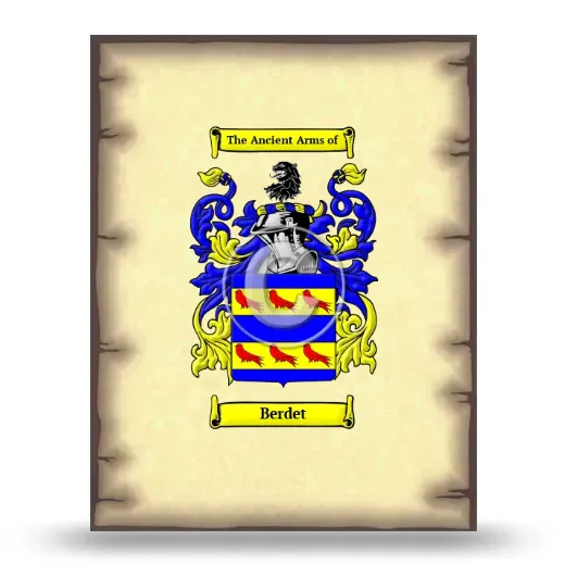 Berdet Coat of Arms Print