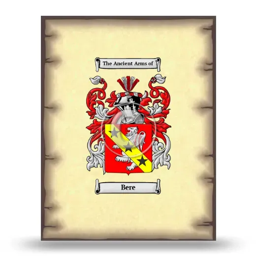 Bere Coat of Arms Print