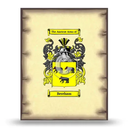 Bereham Coat of Arms Print