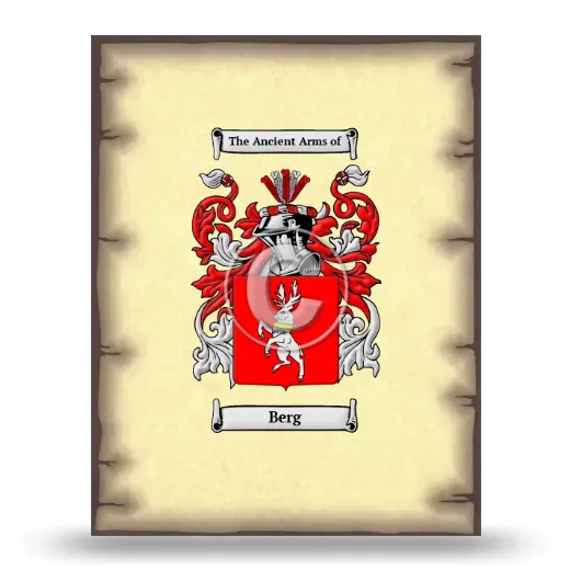 Berg Coat of Arms Print