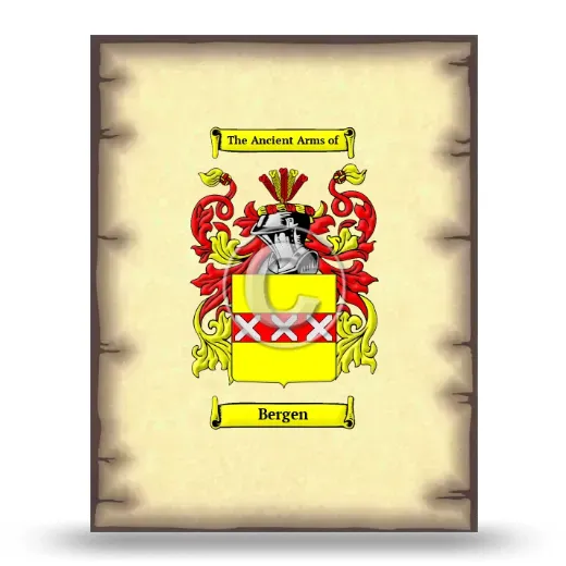 Bergen Coat of Arms Print