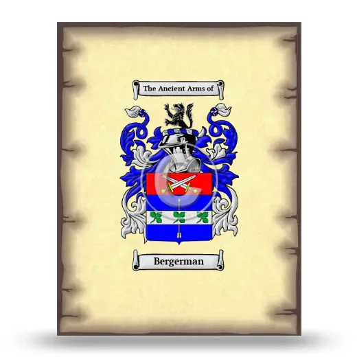 Bergerman Coat of Arms Print