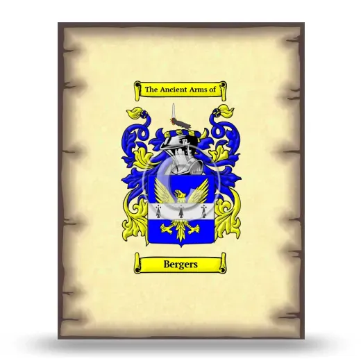 Bergers Coat of Arms Print