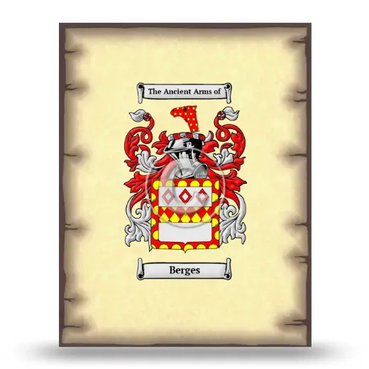 Berges Coat of Arms Print