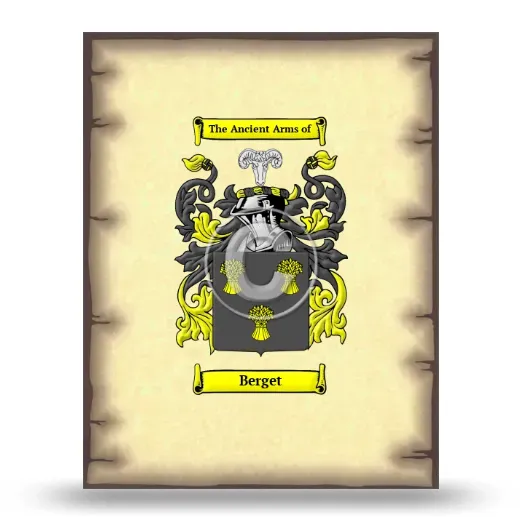 Berget Coat of Arms Print