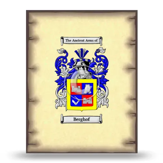 Berghof Coat of Arms Print