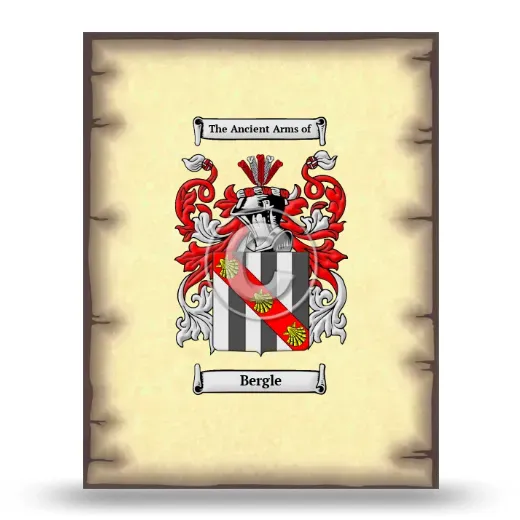 Bergle Coat of Arms Print