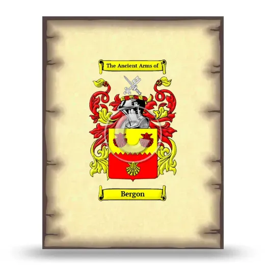 Bergon Coat of Arms Print