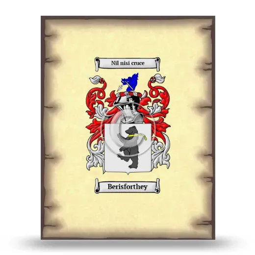 Berisforthey Coat of Arms Print