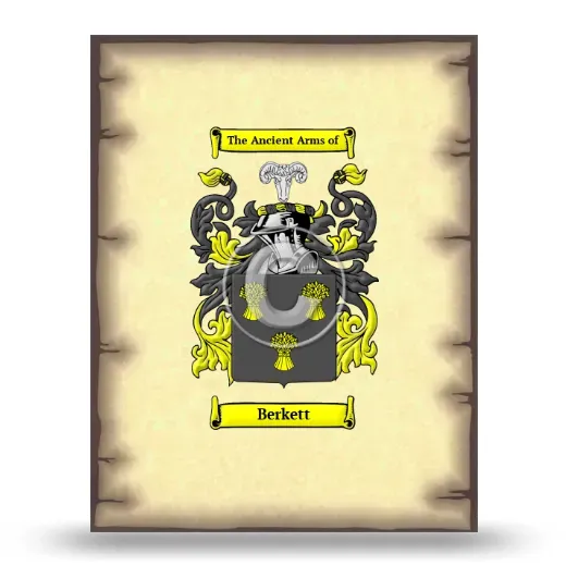Berkett Coat of Arms Print