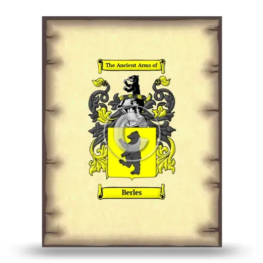 Berles Coat of Arms Print