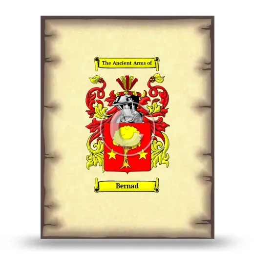 Bernad Coat of Arms Print
