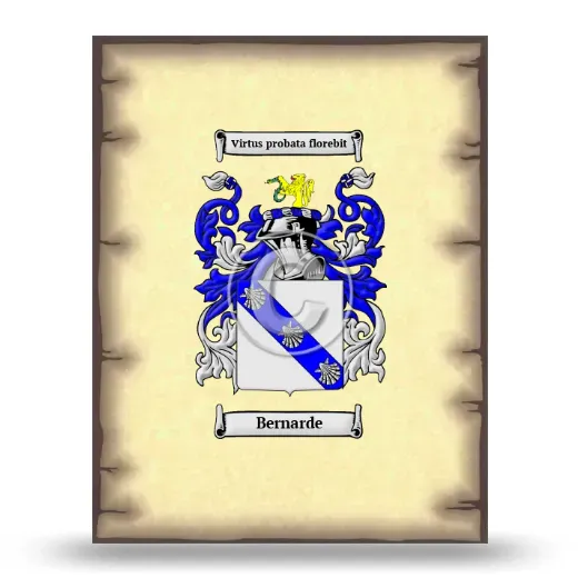 Bernarde Coat of Arms Print