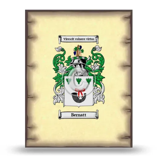 Bernatt Coat of Arms Print