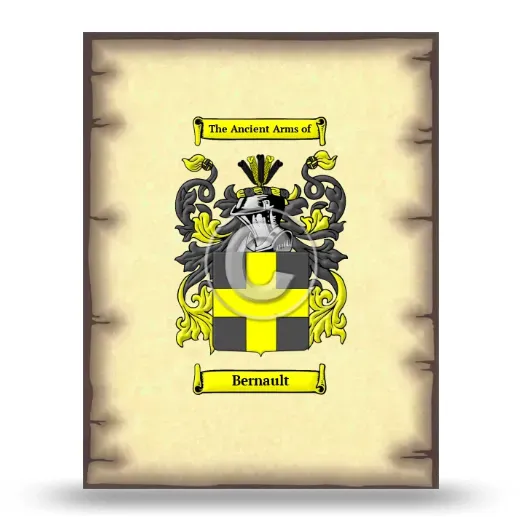 Bernault Coat of Arms Print