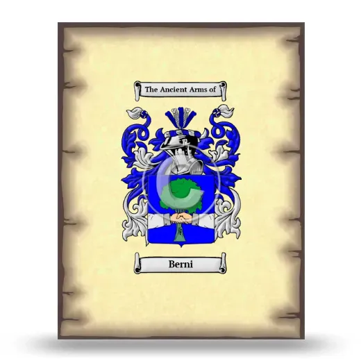 Berni Coat of Arms Print
