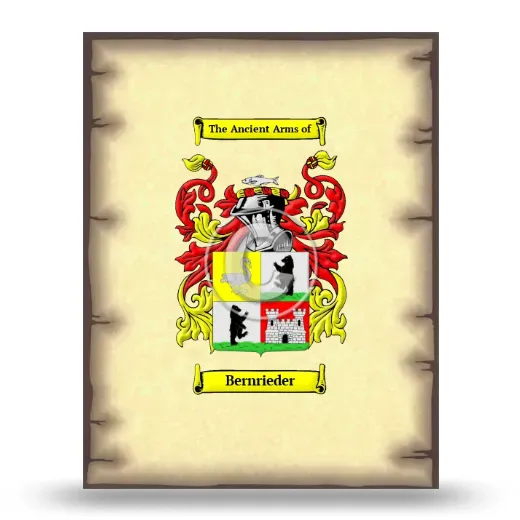 Bernrieder Coat of Arms Print