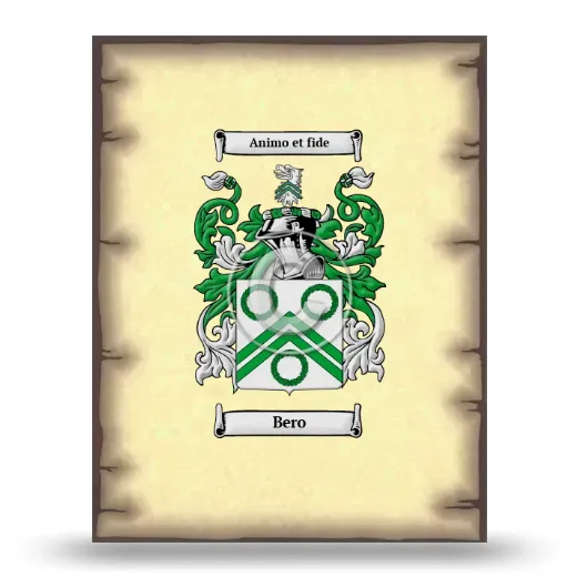 Bero Coat of Arms Print