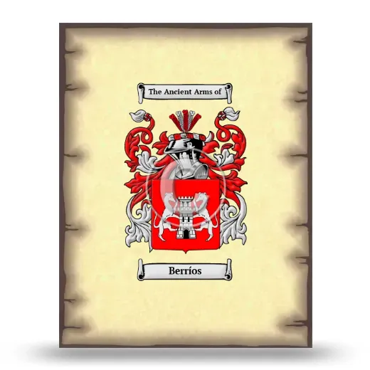Berríos Coat of Arms Print