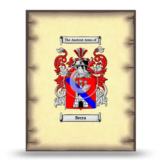 Berra Coat of Arms Print