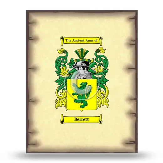 Berrett Coat of Arms Print