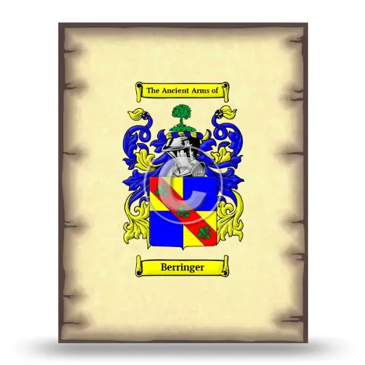 Berringer Coat of Arms Print