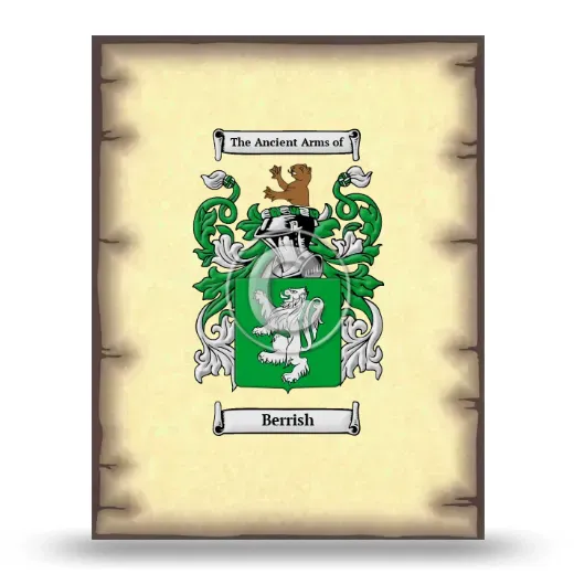 Berrish Coat of Arms Print