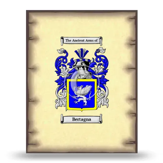 Bertagna Coat of Arms Print