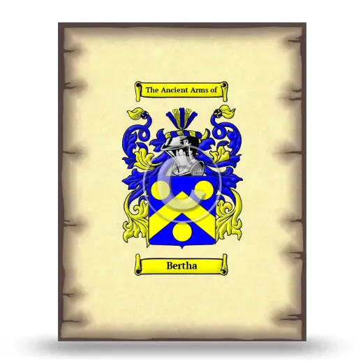 Bertha Coat of Arms Print