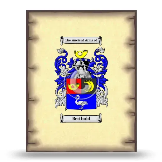 Berthold Coat of Arms Print