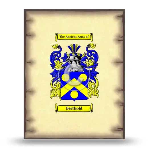 Berthold Coat of Arms Print