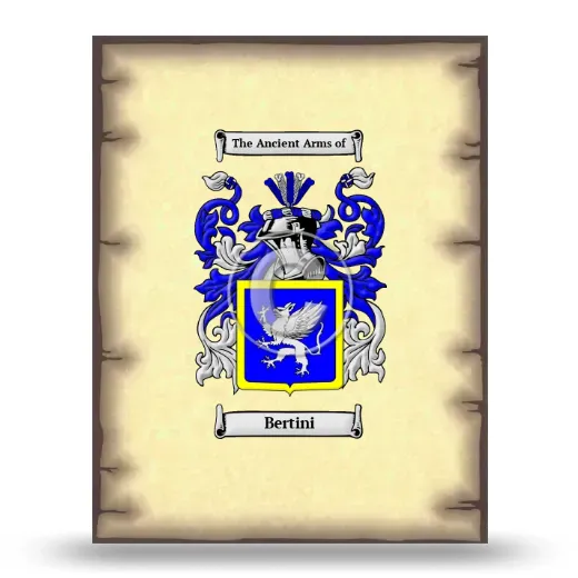 Bertini Coat of Arms Print