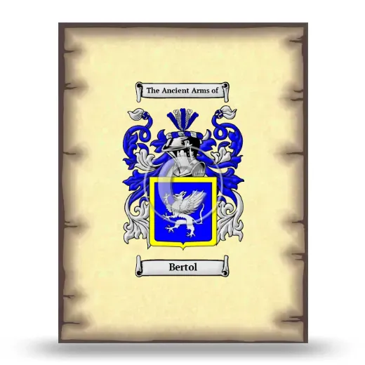 Bertol Coat of Arms Print