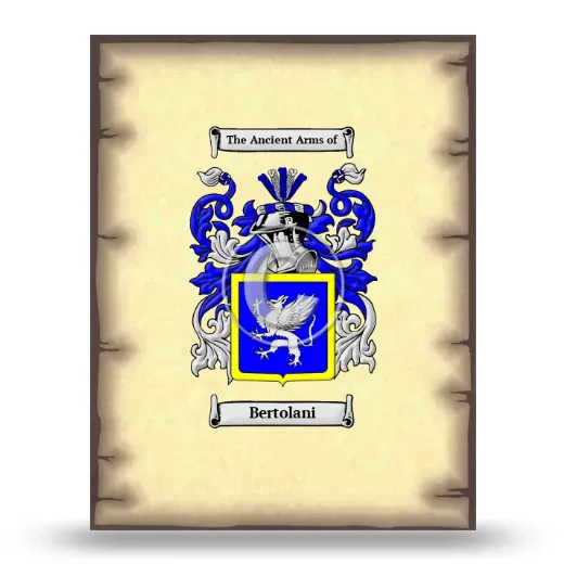 Bertolani Coat of Arms Print
