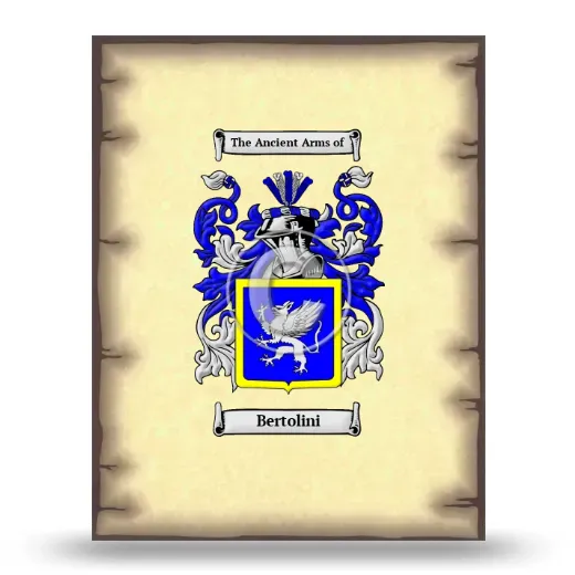 Bertolini Coat of Arms Print