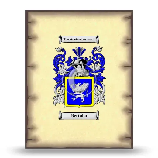 Bertolla Coat of Arms Print